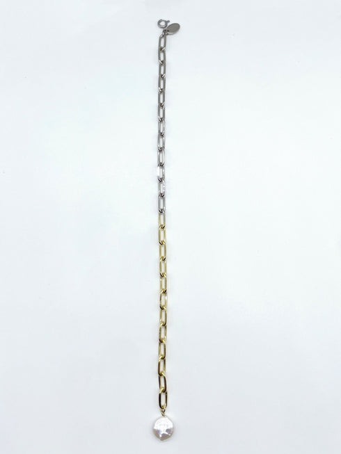 Natural stone chain bracelet